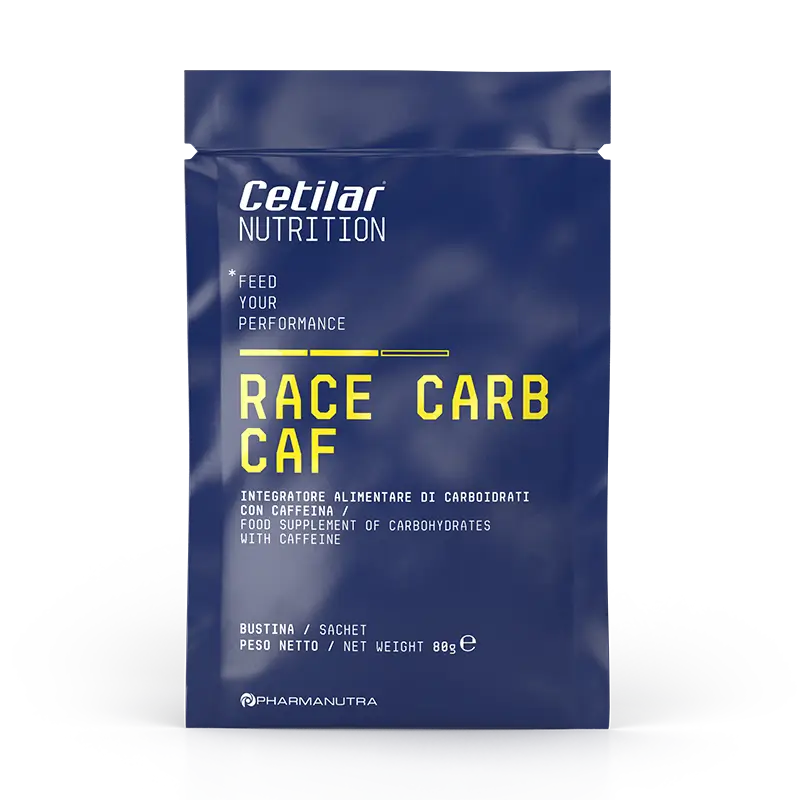 Race Carb Caf - Carbohydrate + caffeine powder. 10 x 80 g - Cetilar®